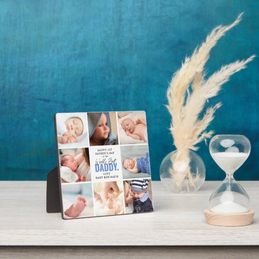 'Worlds Best Papa' 1st Vaderdag Keepomwille Fotoplaat (Insitu)