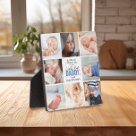 'Worlds Best Papa' 1st Vaderdag Keepomwille Fotoplaat<br><div class="desc">Creëer je eigen speciale cadeautje voor de eerste Vaderdag-keepjeszaak met deze schattige fotocollage plaque. Met 8 trendy insta-vierkante foto's en de tekst 'Happy 1st Vaderdag to the World's Best Dad' - Love from (ADD NAME). FOTO TIP - De foto's van het Gewas die ervoor zorgen dat het onderwerp in het...</div>