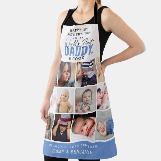 'Worlds Best Papa' 1st Vaderdag Keepomwille Schort (Insitu)