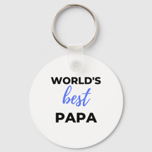 World's Best Papa Bl Sleutelhanger