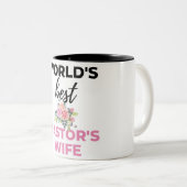 World's Best Pastor's Wife bl Tweekleurige Koffiemok (Voorkant rechts)