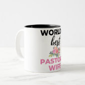 World's Best Pastor's Wife bl Tweekleurige Koffiemok (Voorkant links)