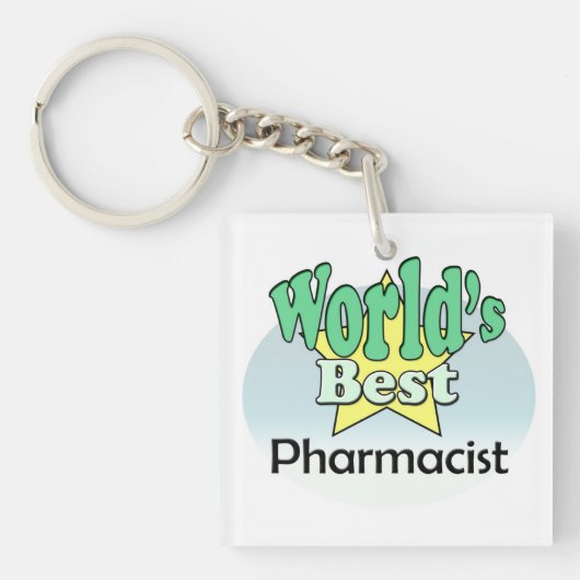 World's best Pharmacist Sleutelhanger (voorkant)
