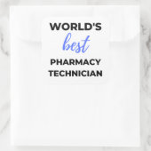 World's Best Pharmacy Technician 2 Vierkante Sticker (Tas)