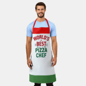 World's Best Pizza Chef - red white green Schort (Gedragen)