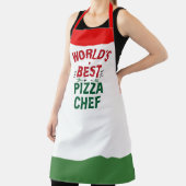 World's Best Pizza Chef - red white green Schort (Insitu)
