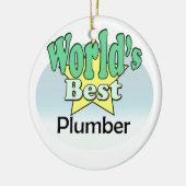 World's best Plumber Keramisch Ornament (Links)
