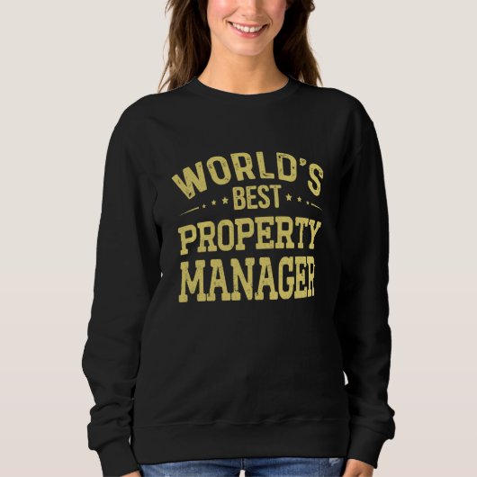 World's Best Property Manager Job Title Property M Trui (Voorkant)