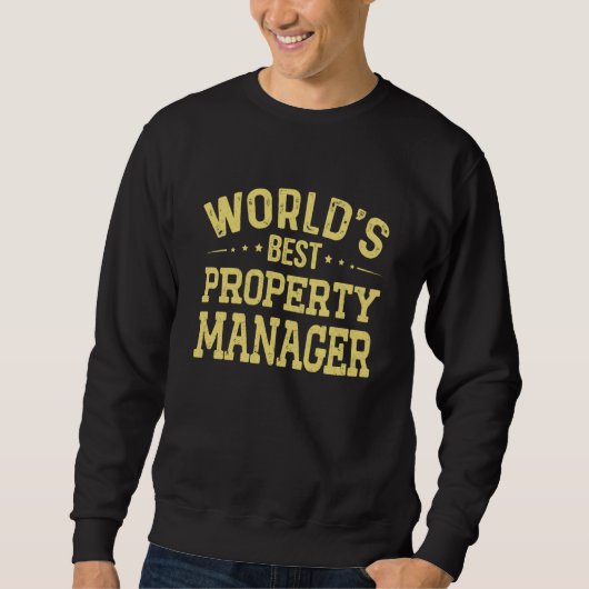 World's Best Property Manager Job Title Property M Trui (Voorkant)