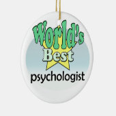World's best Psychologist Keramisch Ornament (Rechts)