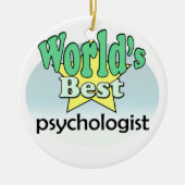 World's best Psychologist Keramisch Ornament (Voorkant)