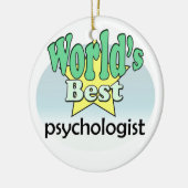World's best Psychologist Keramisch Ornament (Links)