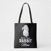 Worlds Best Rabbit Mam Bunny Moeder Tote Bag (Voorkant)