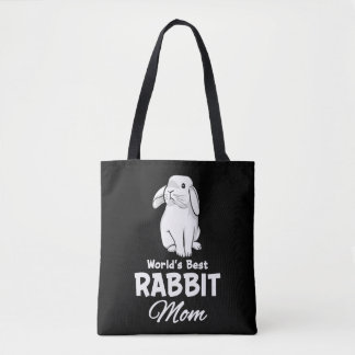 Worlds Best Rabbit Mam Bunny Moeder Tote Bag