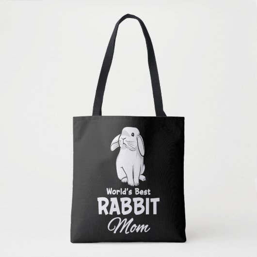 Worlds Best Rabbit Mam Bunny Moeder Tote Bag (Voorkant)