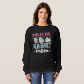 World's Best Rabbit Mom Bunny Lover Sweatshirt (Voorkant volledig)