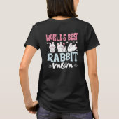 World's Best Rabbit Mom Funny Bunny Lover Gift Tee T-shirt (Achterkant)