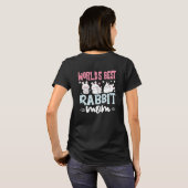 World's Best Rabbit Mom Funny Bunny Lover Gift Tee T-shirt (Achterkant volledig)