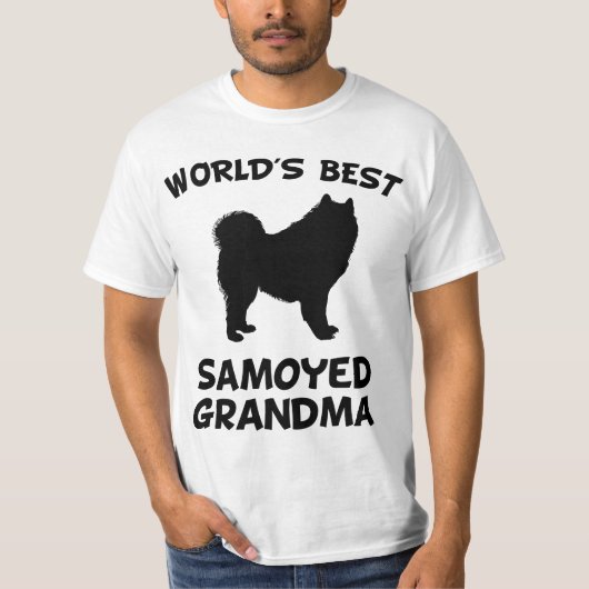 World's Best Samoyed Grandma Dog Owner T-shirt (Voorkant)