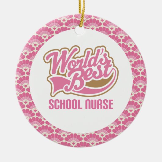 World's Best School Nurse Gift Ornament (Voorkant)