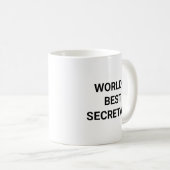 Worlds Best Secretary Funny Career Coworker Gift Koffiemok (Voorkant rechts)
