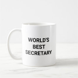 Worlds Best Secretary Funny Career Coworker Gift Koffiemok