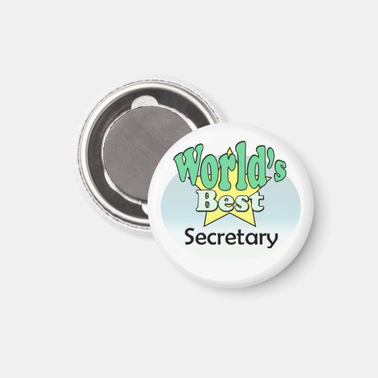 World's Best Secretary Magneet (Voorkant / Achterkant)