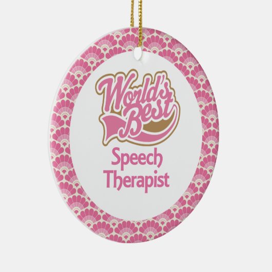 World's Best Speech Therapist Gift Ornament (Rechts)