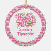 World's Best Speech Therapist Gift Ornament (Voorkant)