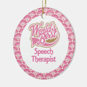 World's Best Speech Therapist Gift Ornament (Links)