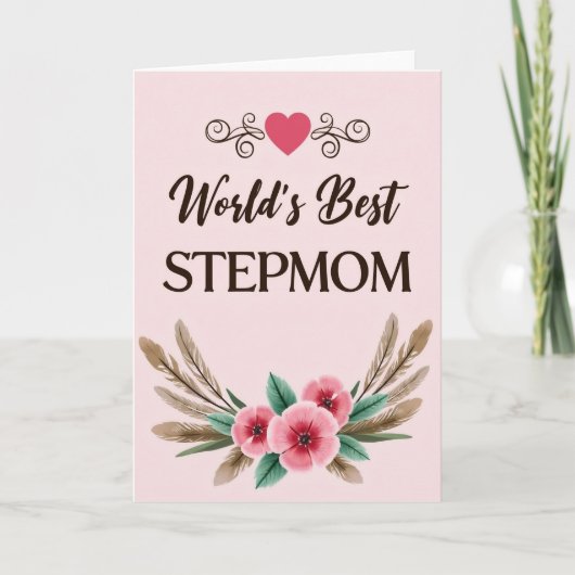 Worlds Best Stepmom Card Kaart (Voorkant)
