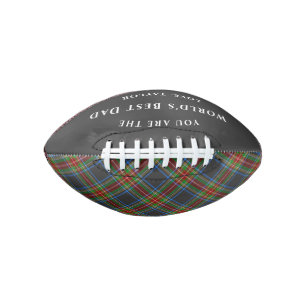 World's Best Stewart Black Scottish Tartan Plaid American Football