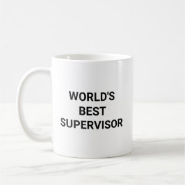 Worlds Best Supervisor Funny Career Coworker Gift Koffiemok