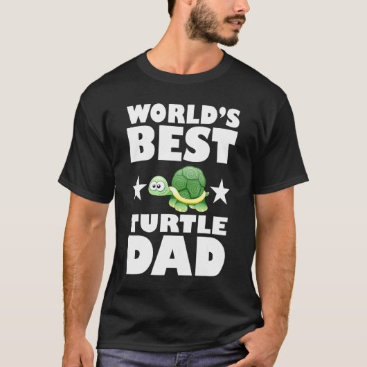 Worlds Best Turtle Dad Owner Lover Gift T-shirt (Voorkant)