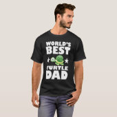 Worlds Best Turtle Dad Owner Lover Gift T-shirt (Voorkant volledig)