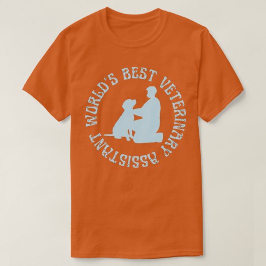 Worlds Best Veterinary Assistant Vet Assistant T-shirt (Design voorkant)
