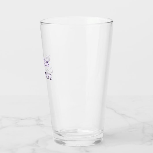 Worlds best wife Personalized Glass Cup Glas (Links)