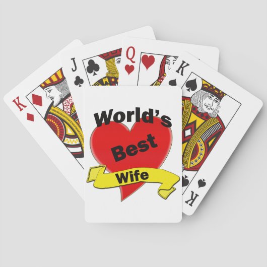 World's Best Wife Speelkaarten (Achterkant)