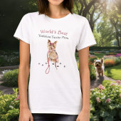 World's Best Yorkshire Terrier Ma Cute Waterverf T-shirt