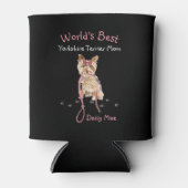 World's Best Yorkshire Terrier Mam Waterverf Name Blikjeskoeler (Voorkant)