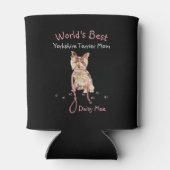 World's Best Yorkshire Terrier Mam Waterverf Name Blikjeskoeler (Achterkant)