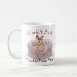 World's Best Yorkshire Terrier Mam Waterverf Name Koffiemok