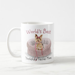 World's Best Yorkshire Terrier Mam Waterverf Name Koffiemok