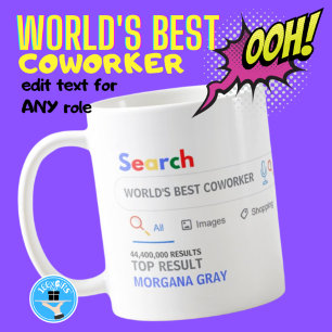 WORLDS BESTE COWORKER Funny Top Search Result Koffiemok