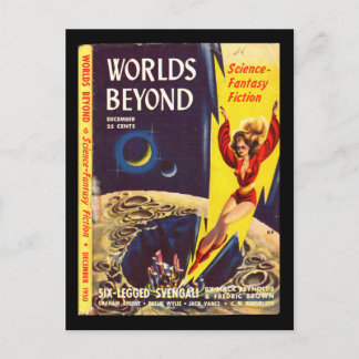 Worlds Beyond v01 n01 (1950-12.Hillman)_Pulp Art Briefkaart
