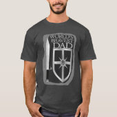 Worlds Bravest Dad T-shirt (Voorkant)