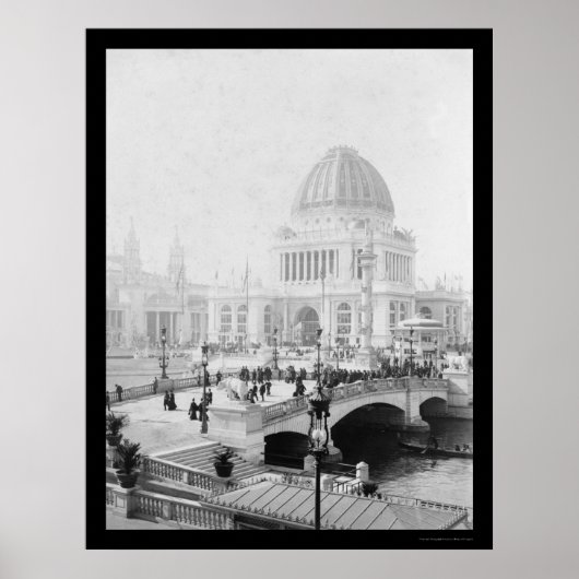 World's Columbian Exposition in Chicago 1893 Poster (Voorkant)