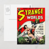 WORLDS Cool  Comic Book Hoesje Briefkaart (Voorkant / Achterkant)