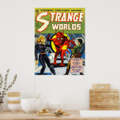 WORLDS Cool  Comic Book Hoesje Poster (Keuken)