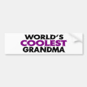 Worlds Coolest Grandma Bumpersticker (Voorkant)